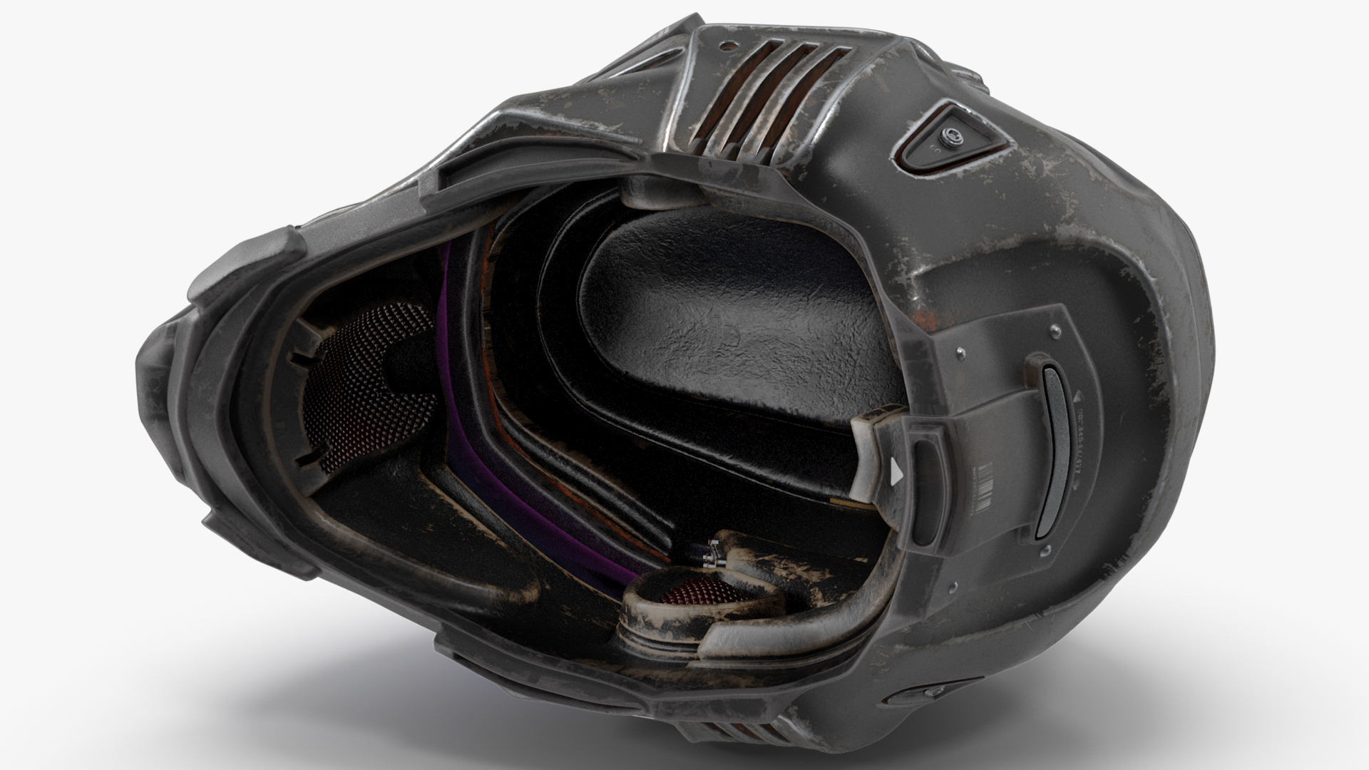 3D model Old Futuristic Tactical Helmet