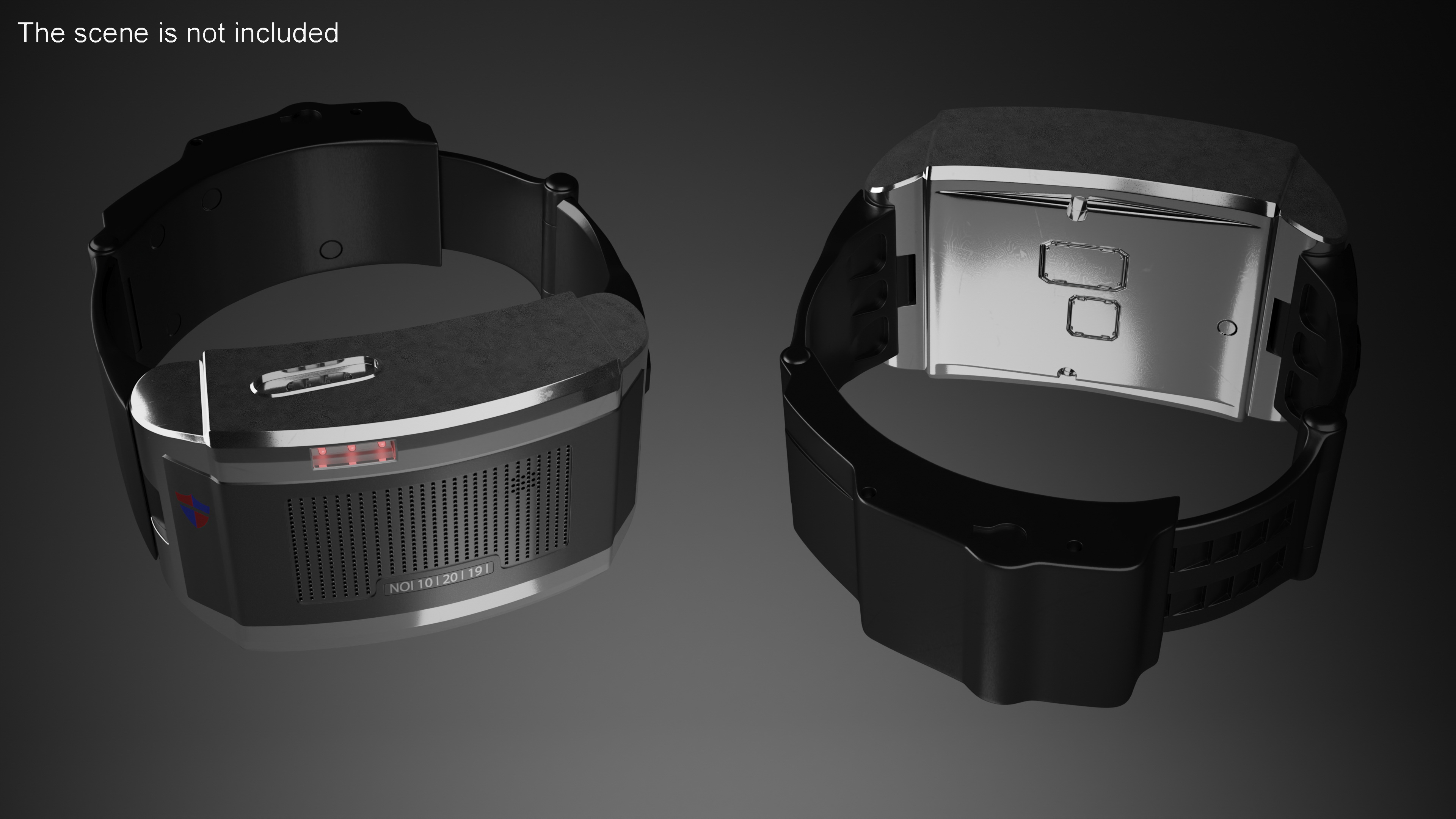 3D model Gps Bracelet Offender Tracking