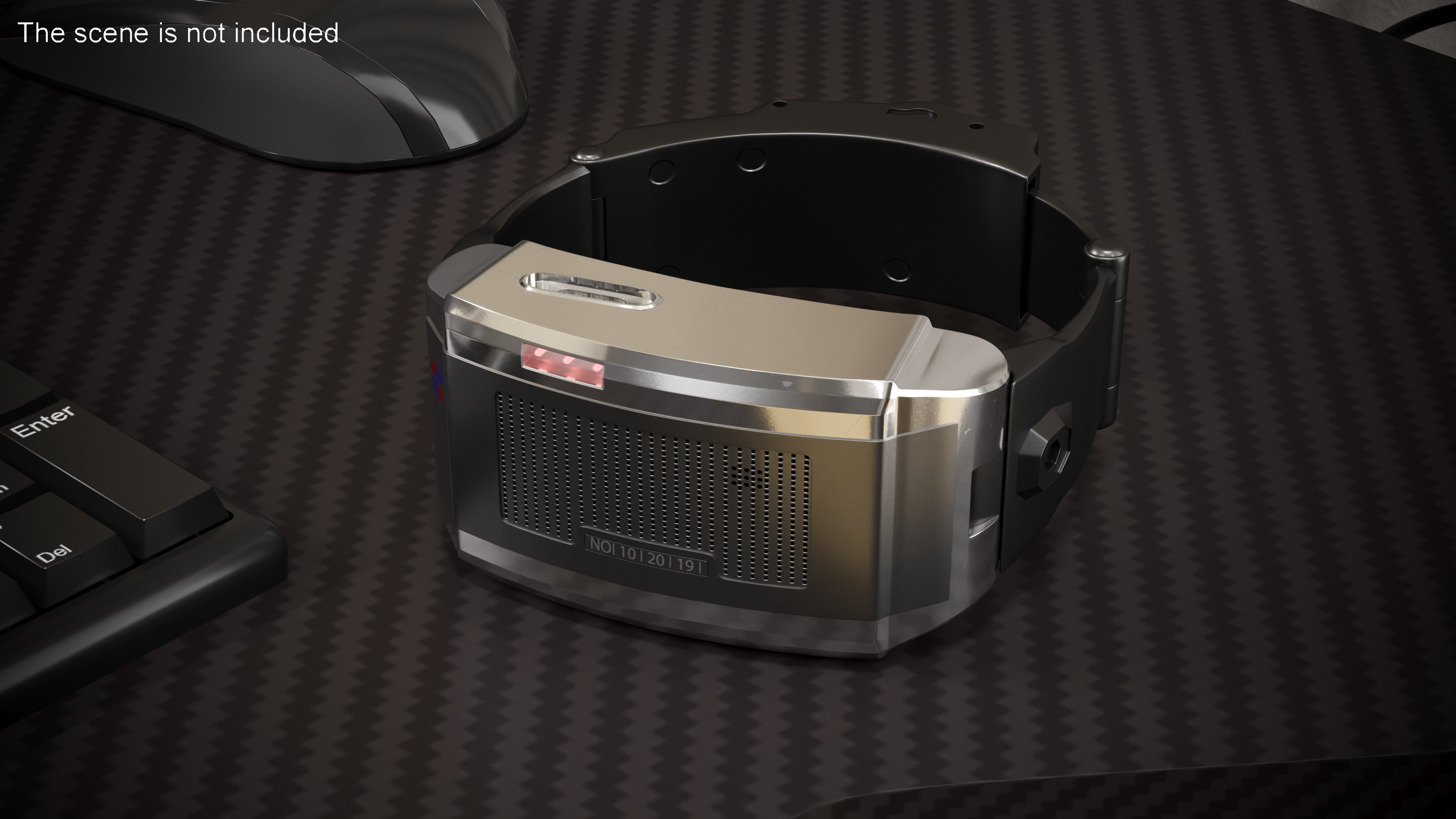 3D model Gps Bracelet Offender Tracking