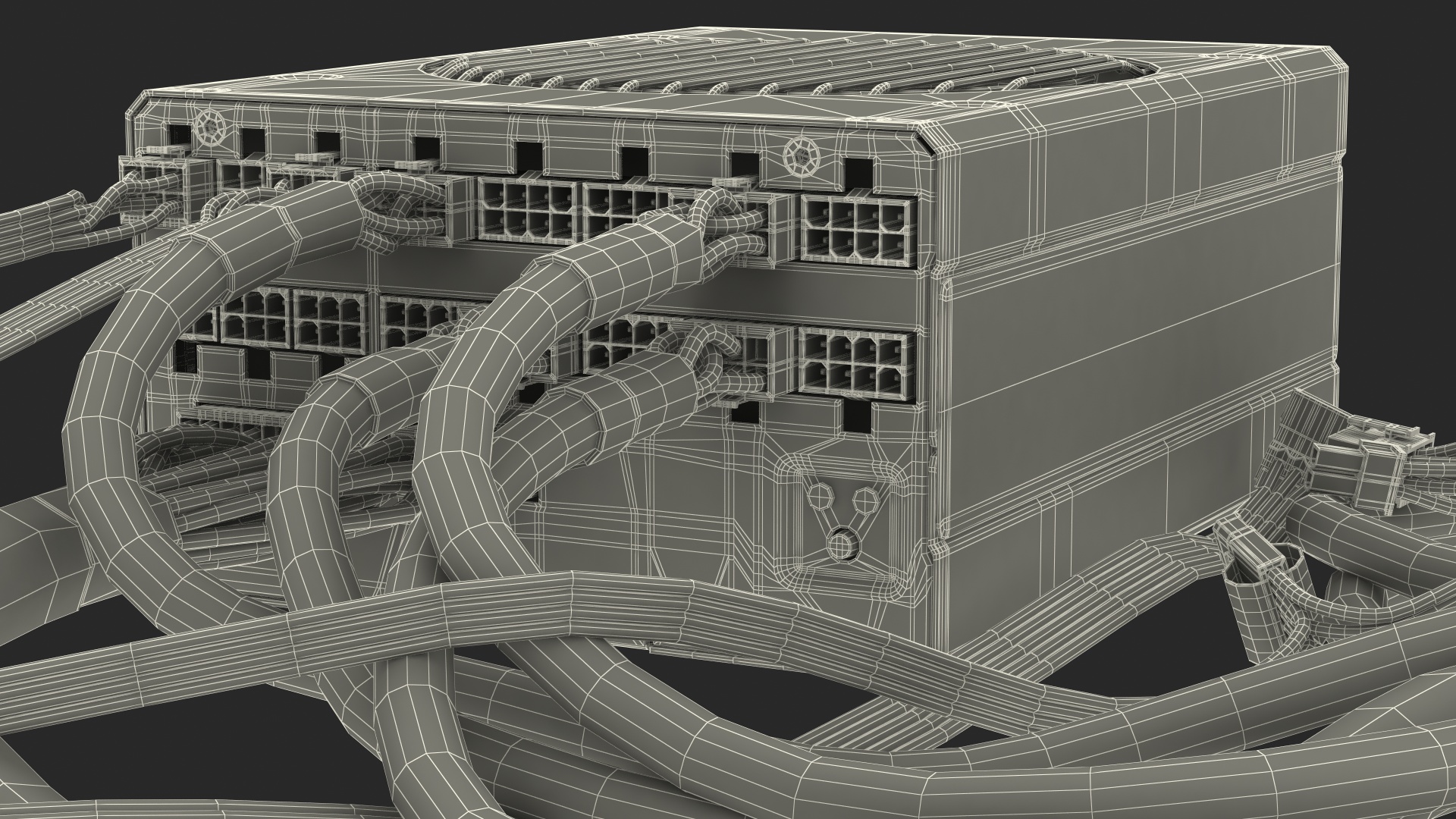 3D model CORSAIR AX1600i PC Modular PSU