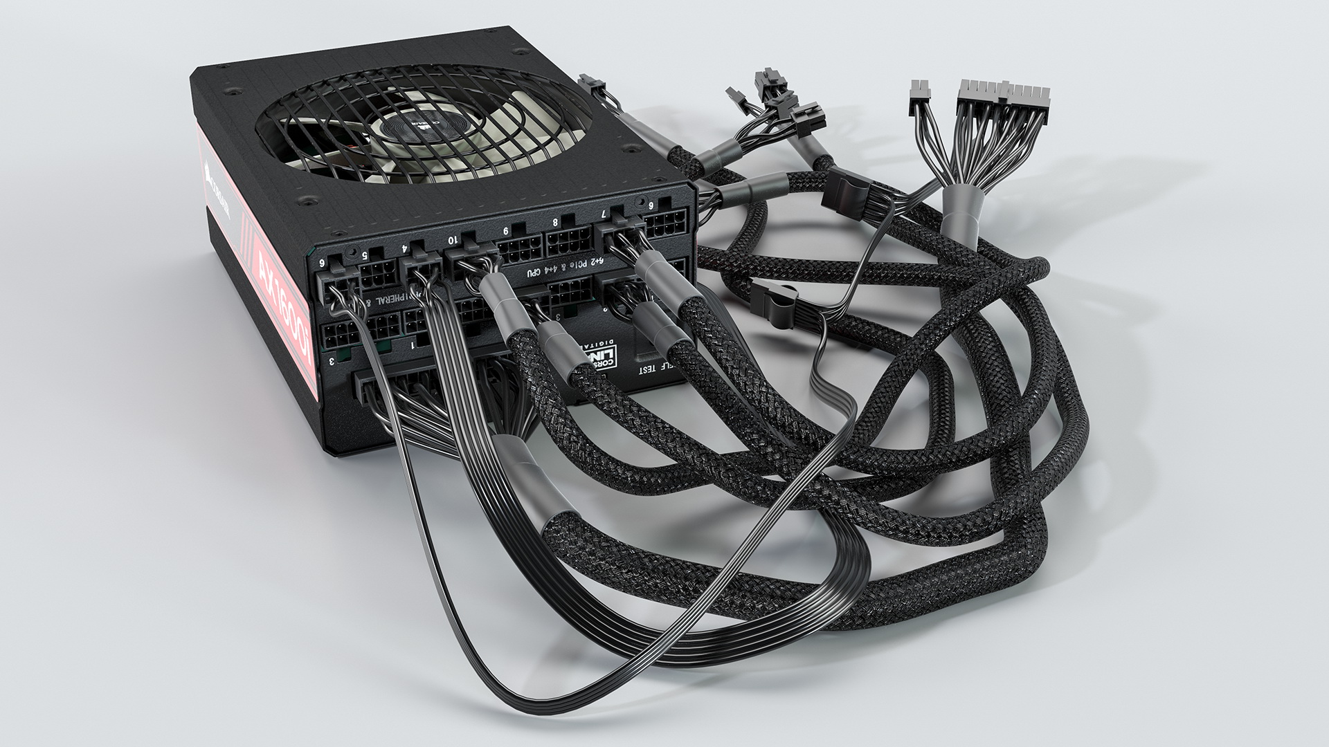 3D model CORSAIR AX1600i PC Modular PSU