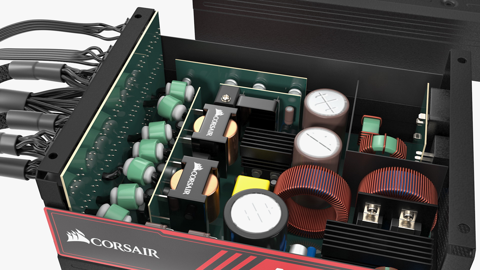 3D model CORSAIR AX1600i PC Modular PSU