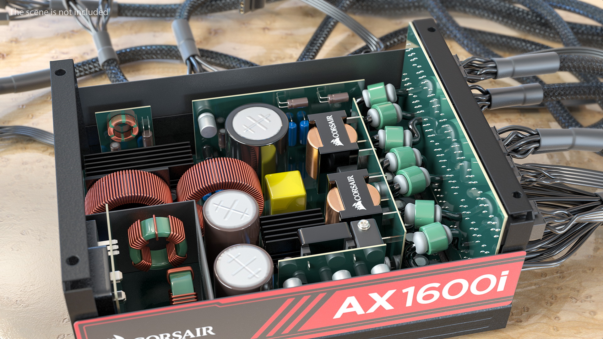 3D model CORSAIR AX1600i PC Modular PSU