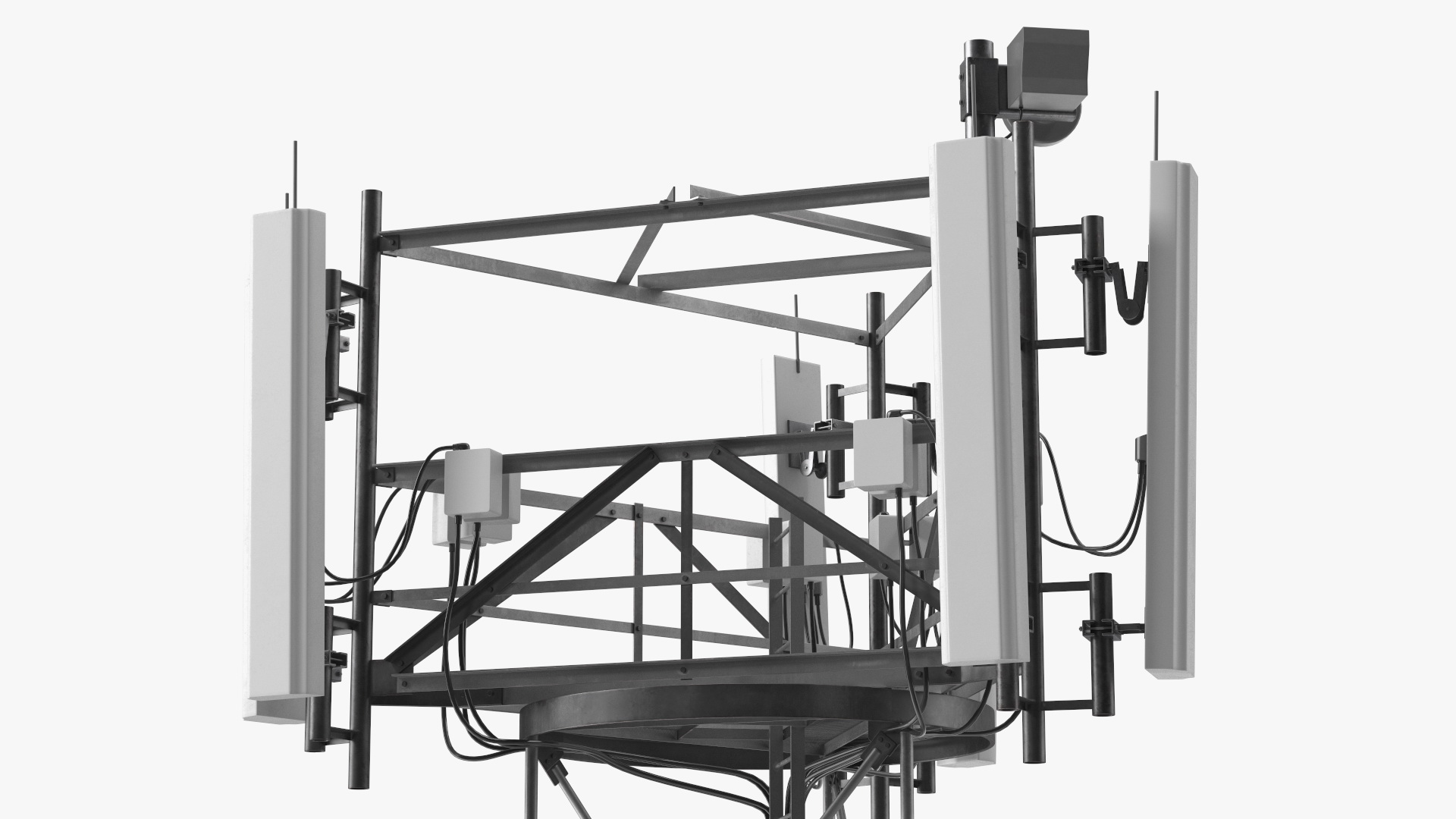 3D Rooftop Cellular Transmitter model