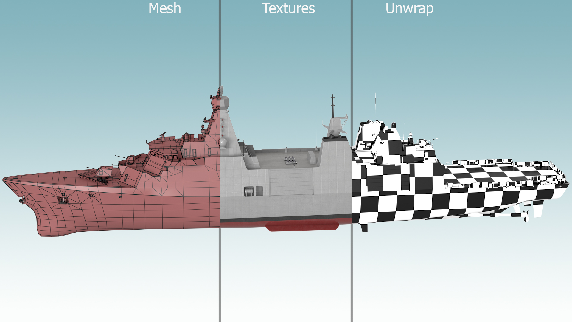 3D Indonesian Type 31 Frigate