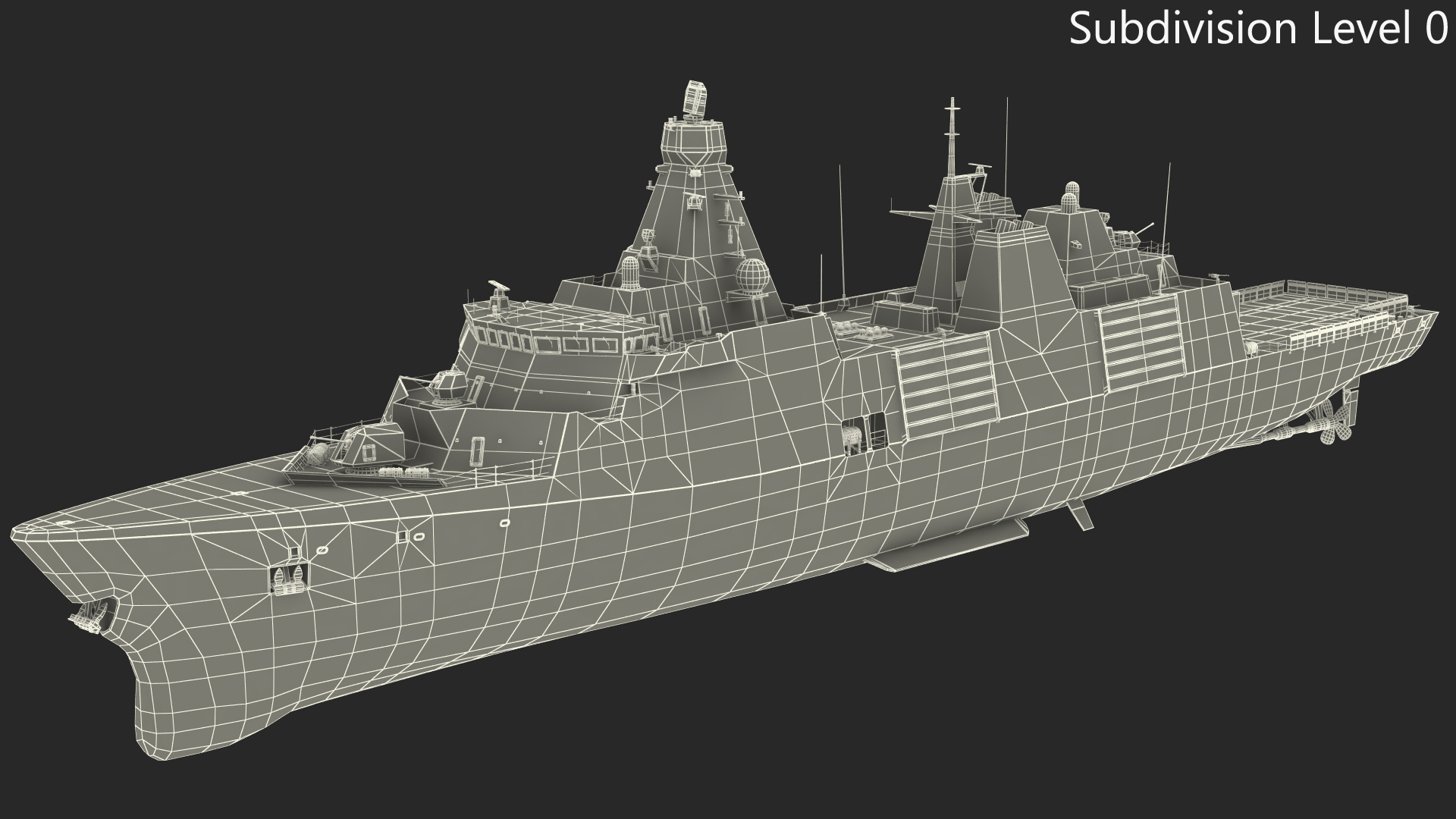 3D Indonesian Type 31 Frigate