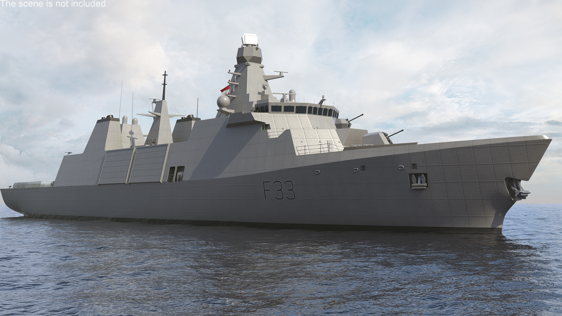 3D Indonesian Type 31 Frigate