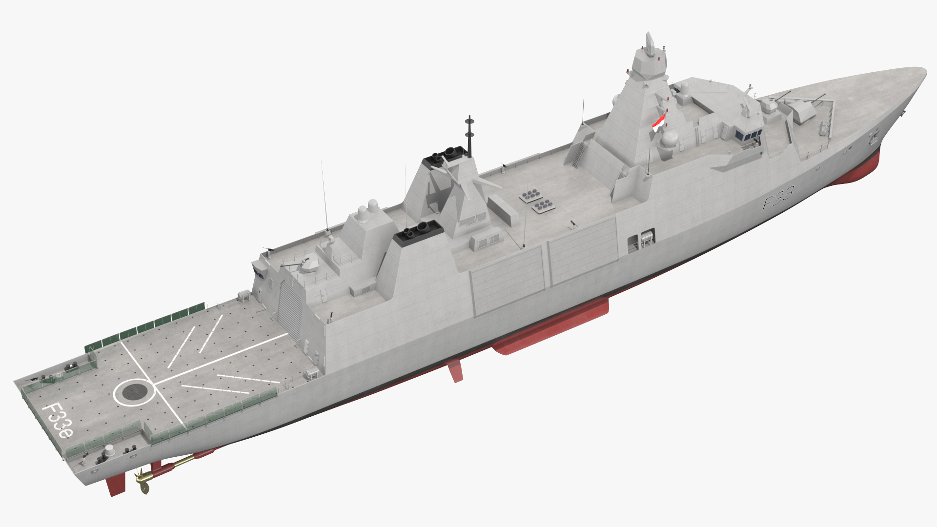 3D Indonesian Type 31 Frigate