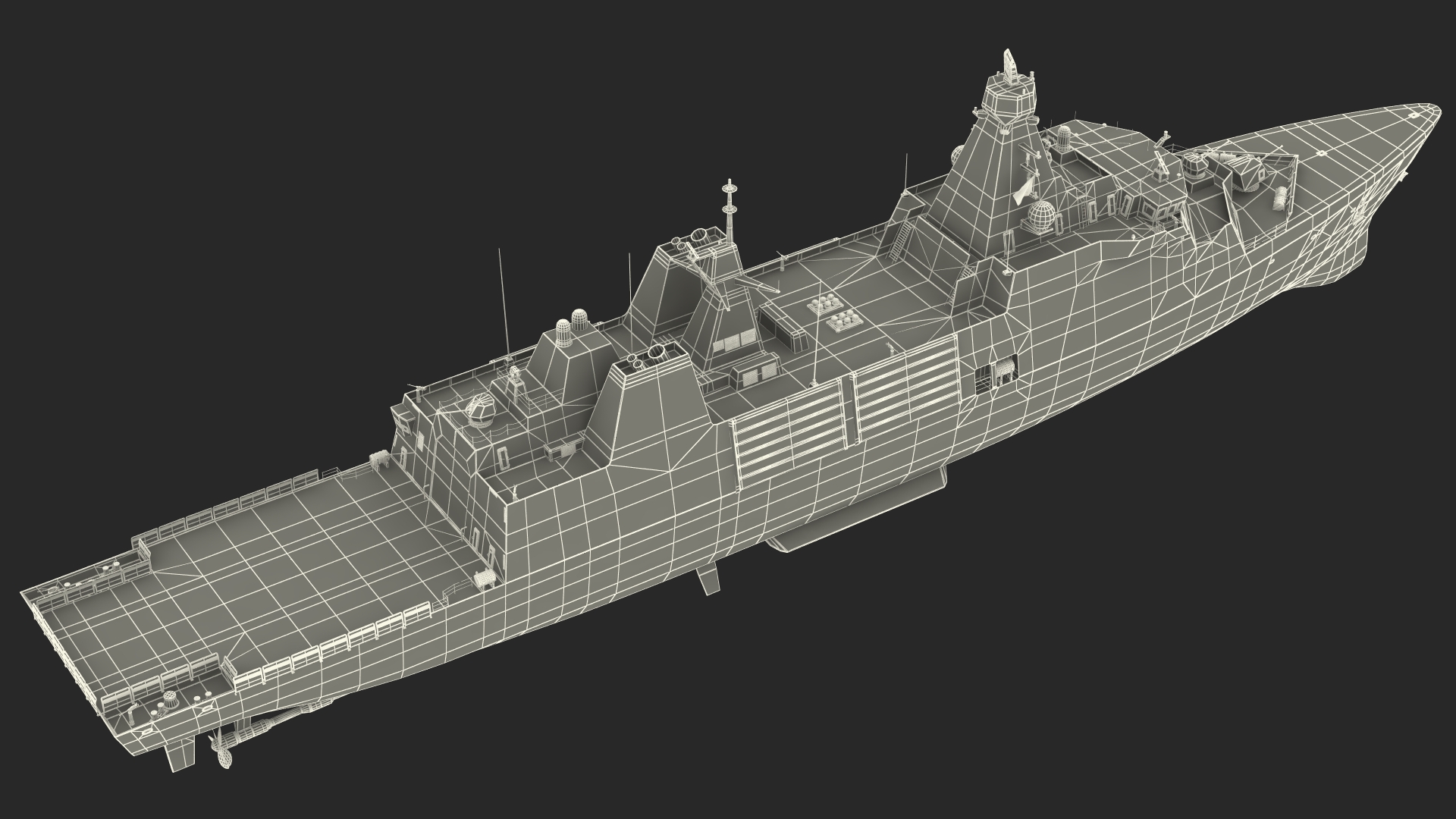 3D Indonesian Type 31 Frigate