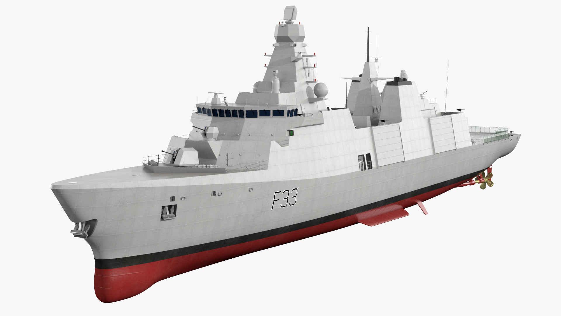 3D Indonesian Type 31 Frigate