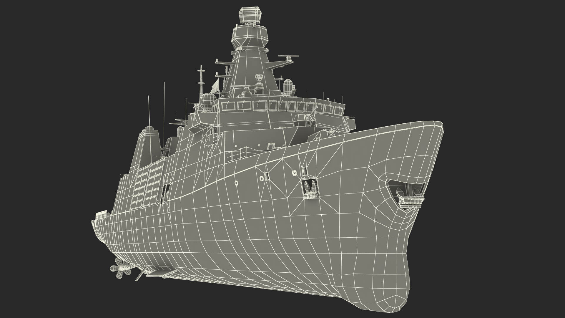 3D Indonesian Type 31 Frigate