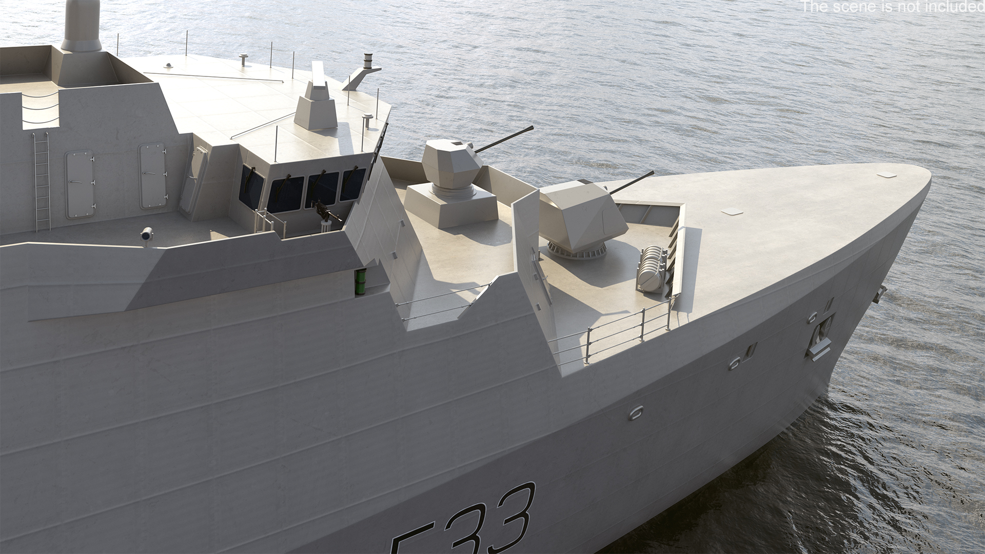 3D Indonesian Type 31 Frigate