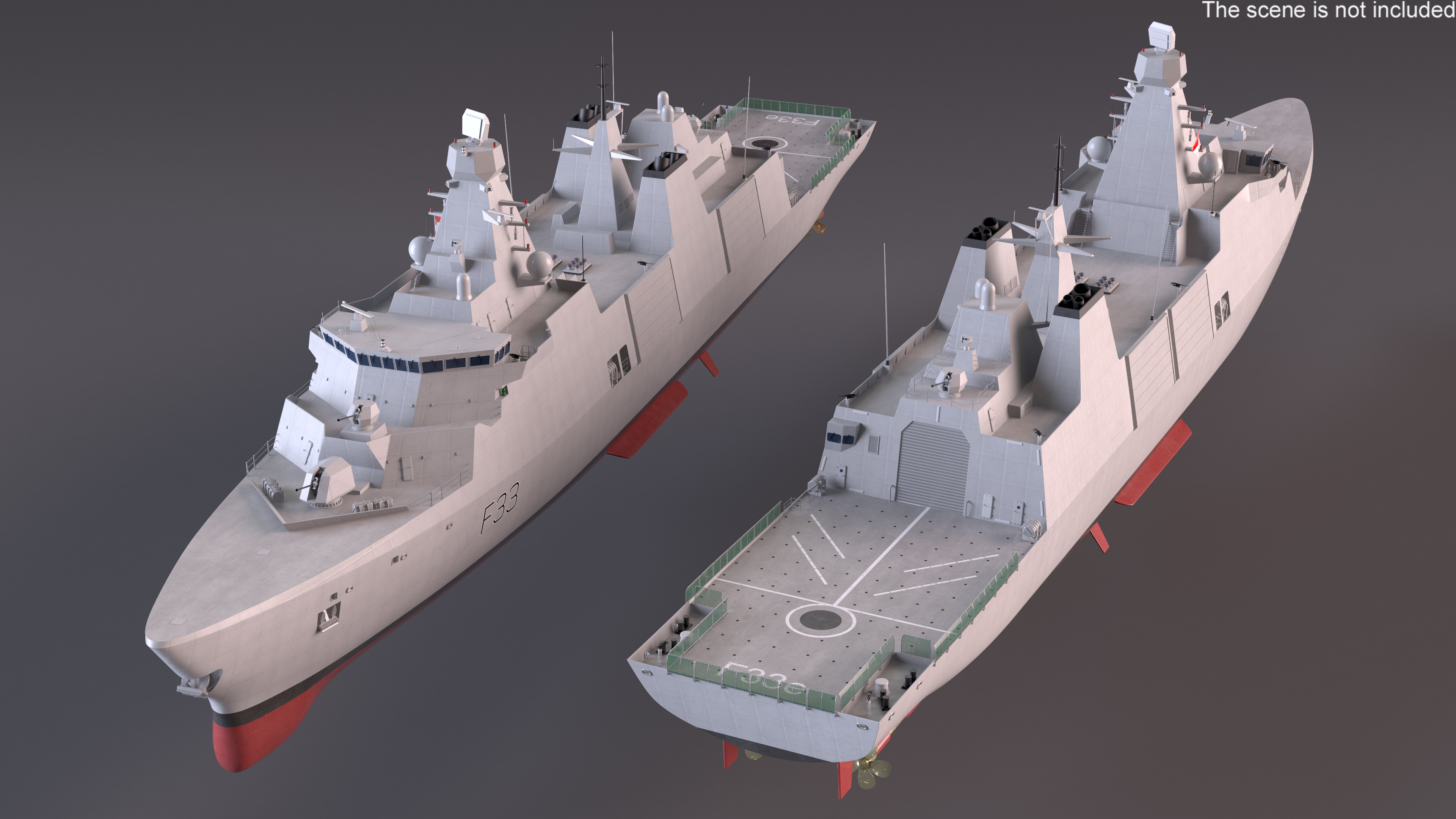 3D Indonesian Type 31 Frigate