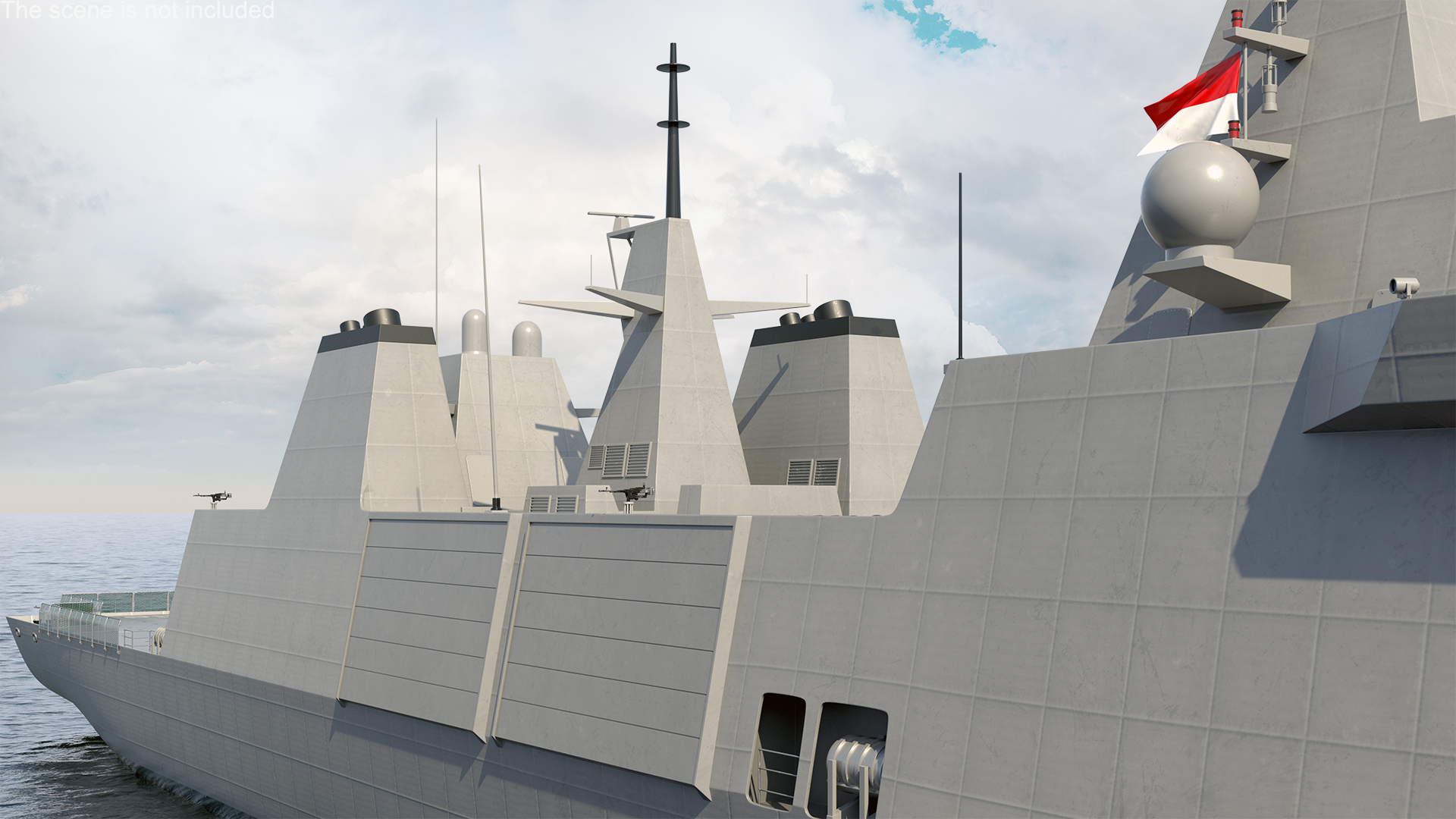 3D Indonesian Type 31 Frigate