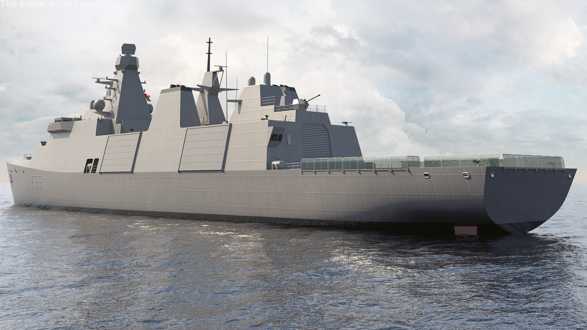 3D Indonesian Type 31 Frigate