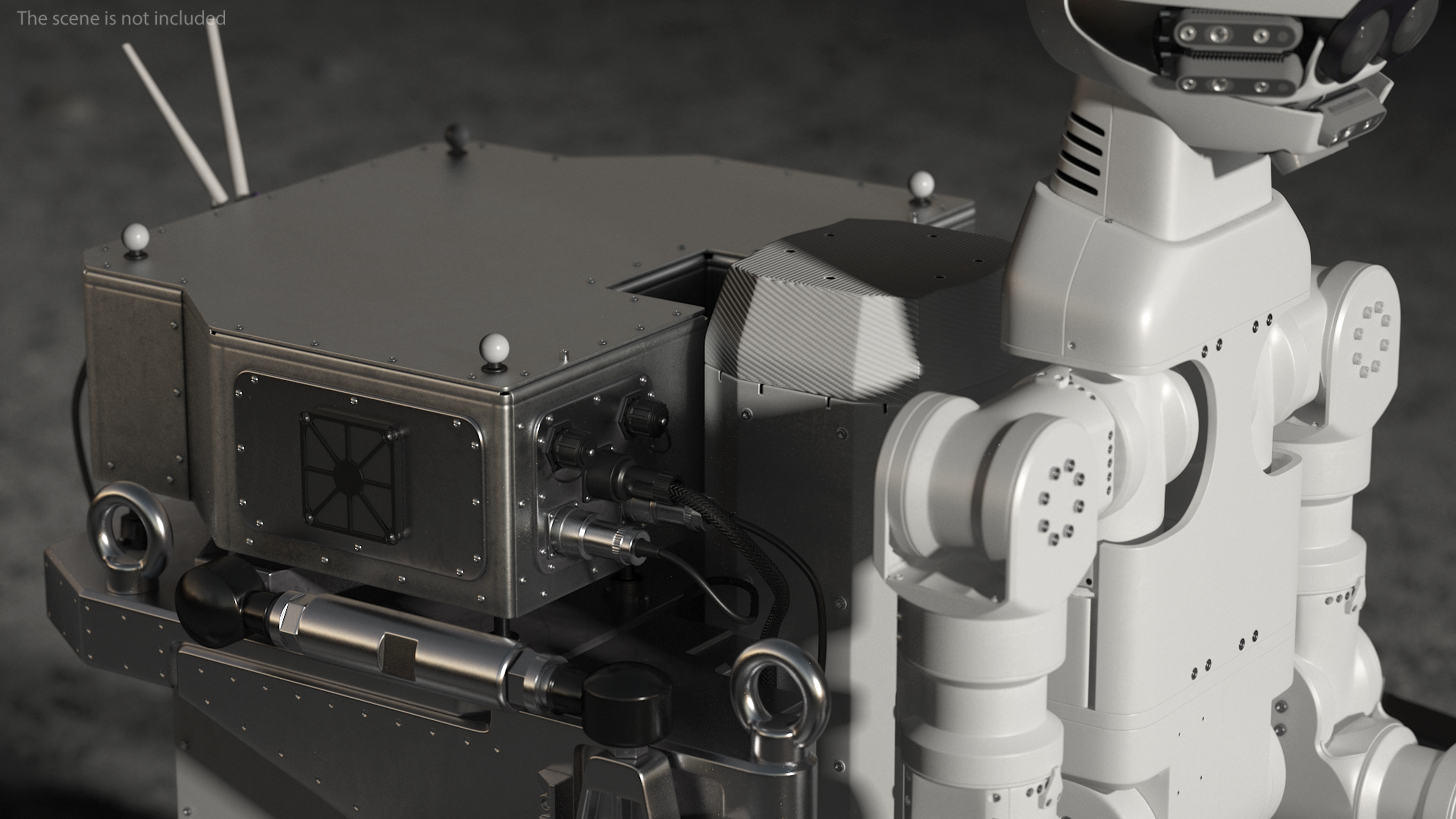 3D model Lunar Robotic Rover Rigged for Maya