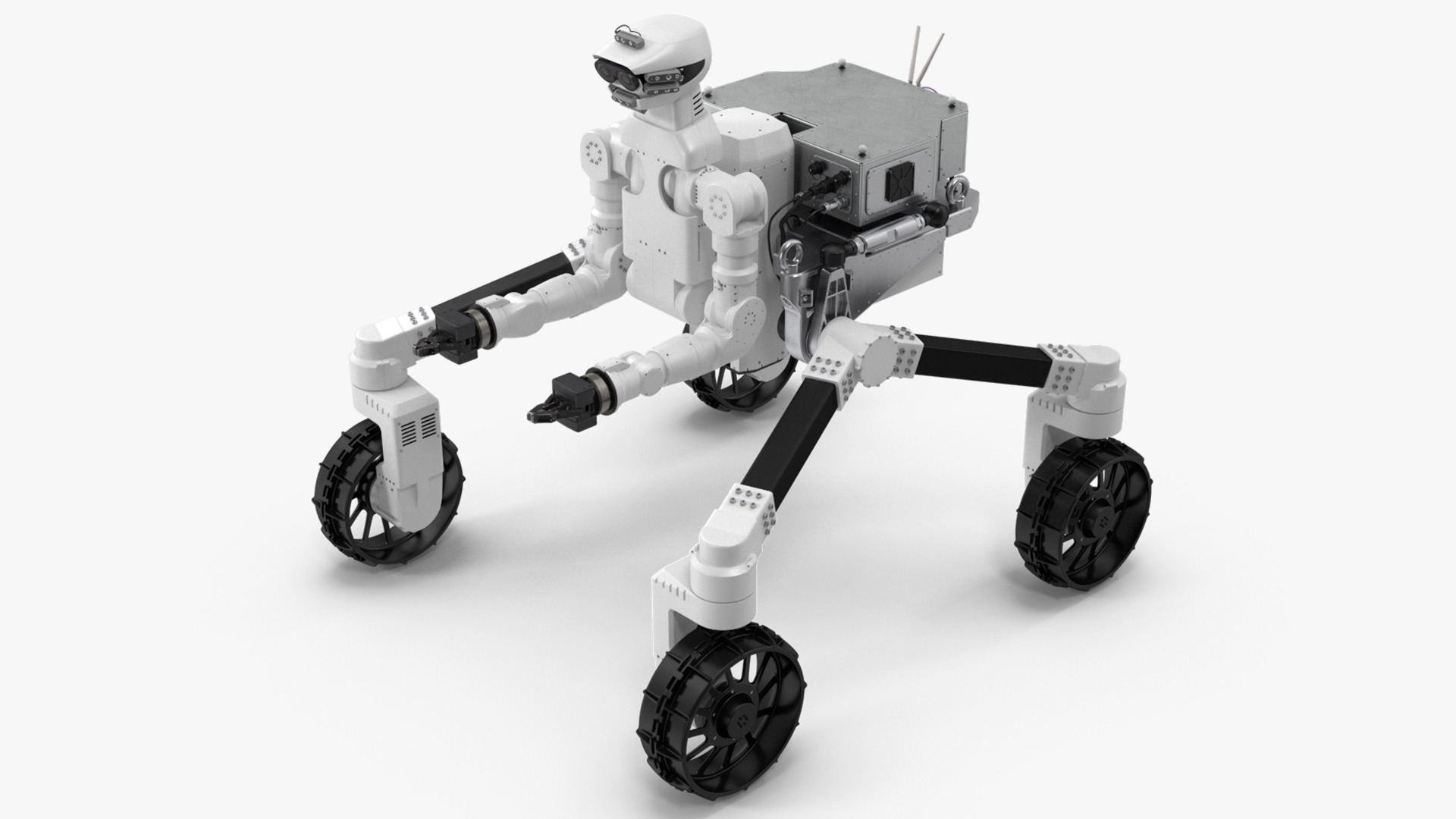 3D model Lunar Robotic Rover Rigged for Maya