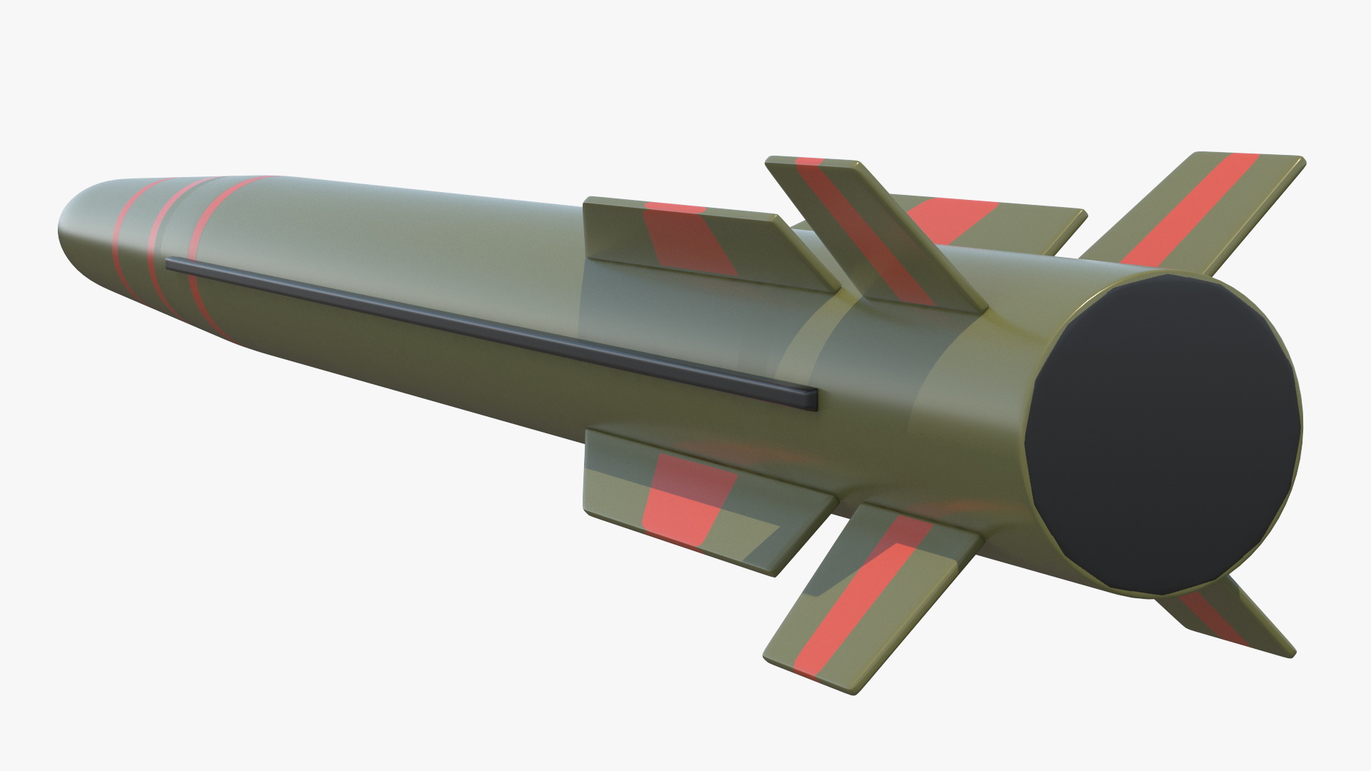 3D model Self Propelled Air Defence Launcher and Antiaircraft Missile