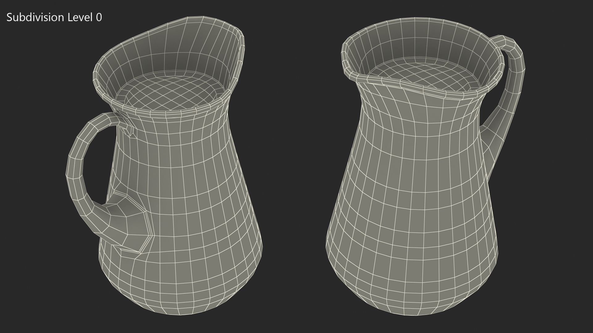 3D model Glass Jug With Water