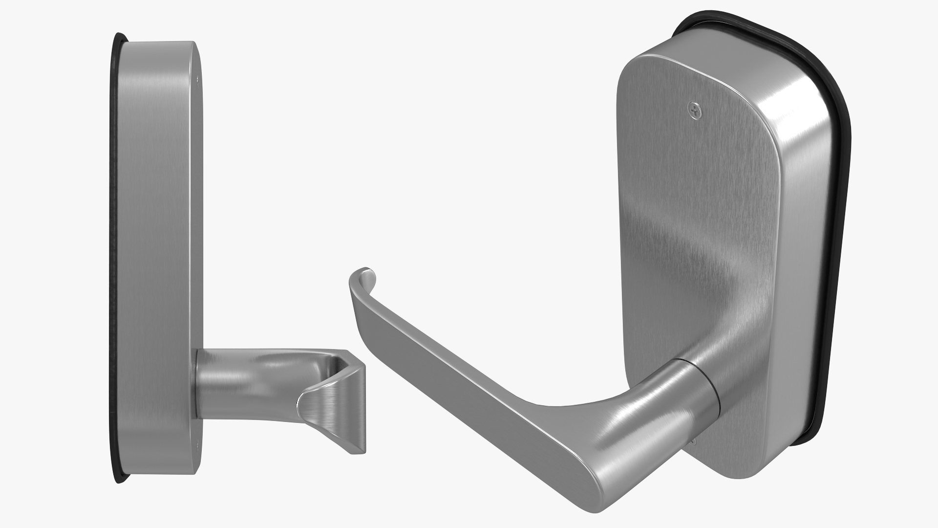 Silver Internal Door Handle 3D