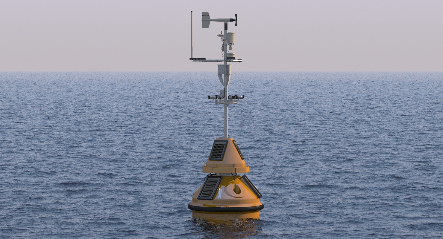 Meteorological Buoy 3D model