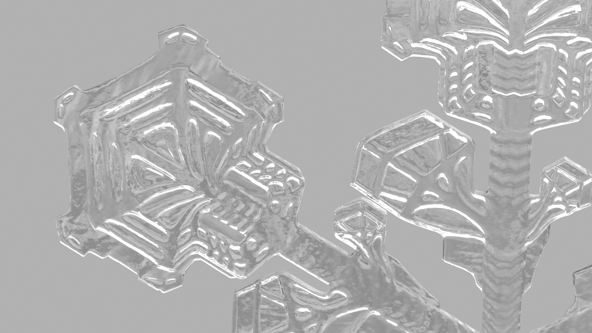 3D Intricate Snowflake Design