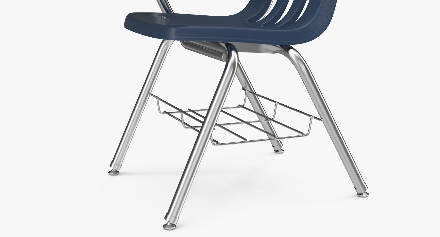 3D School Desk and Chair