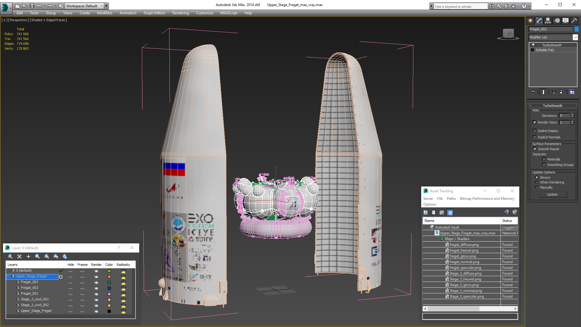 3D Upper Stage Fregat model