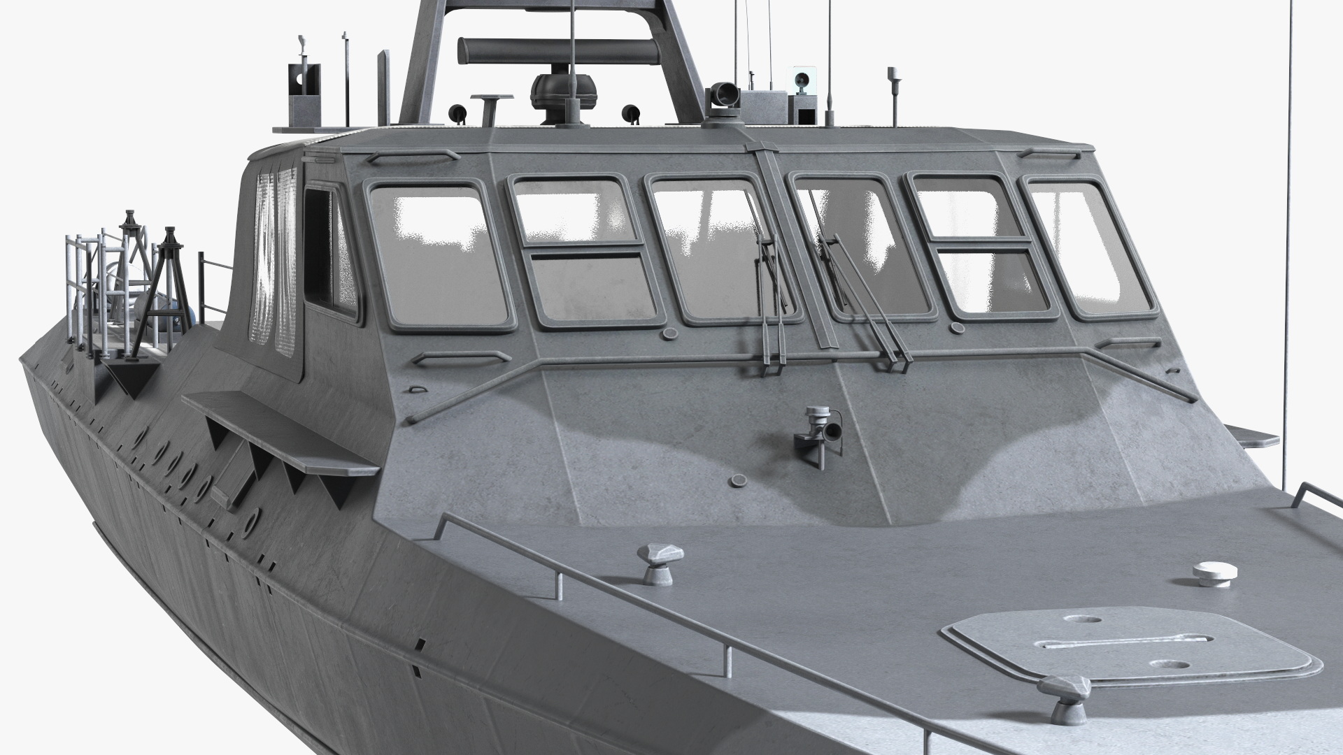 3D model Military Boat Mark V Camo Dark