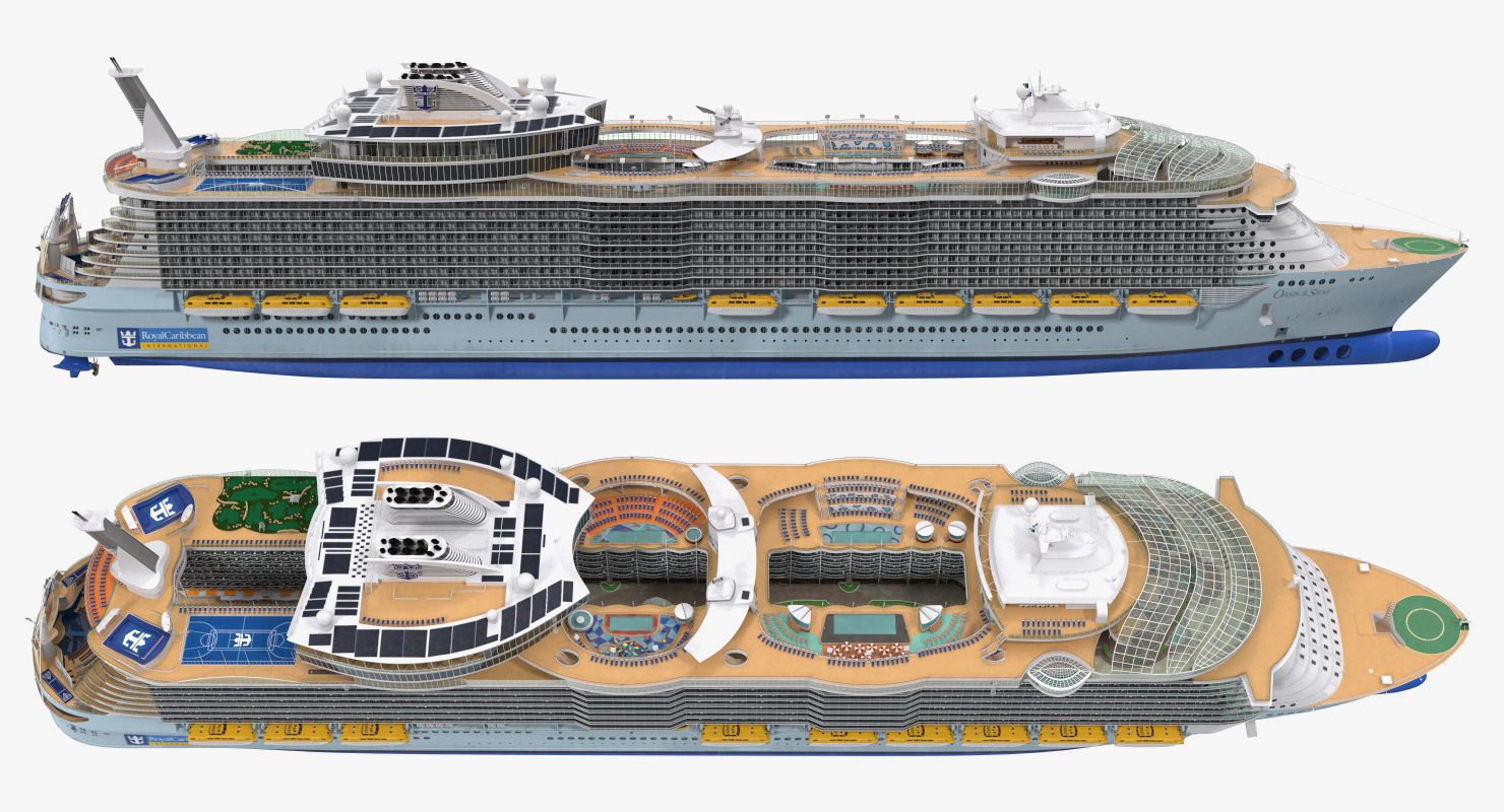 3D Oasis Class Cruise Ship Oasis of The Seas