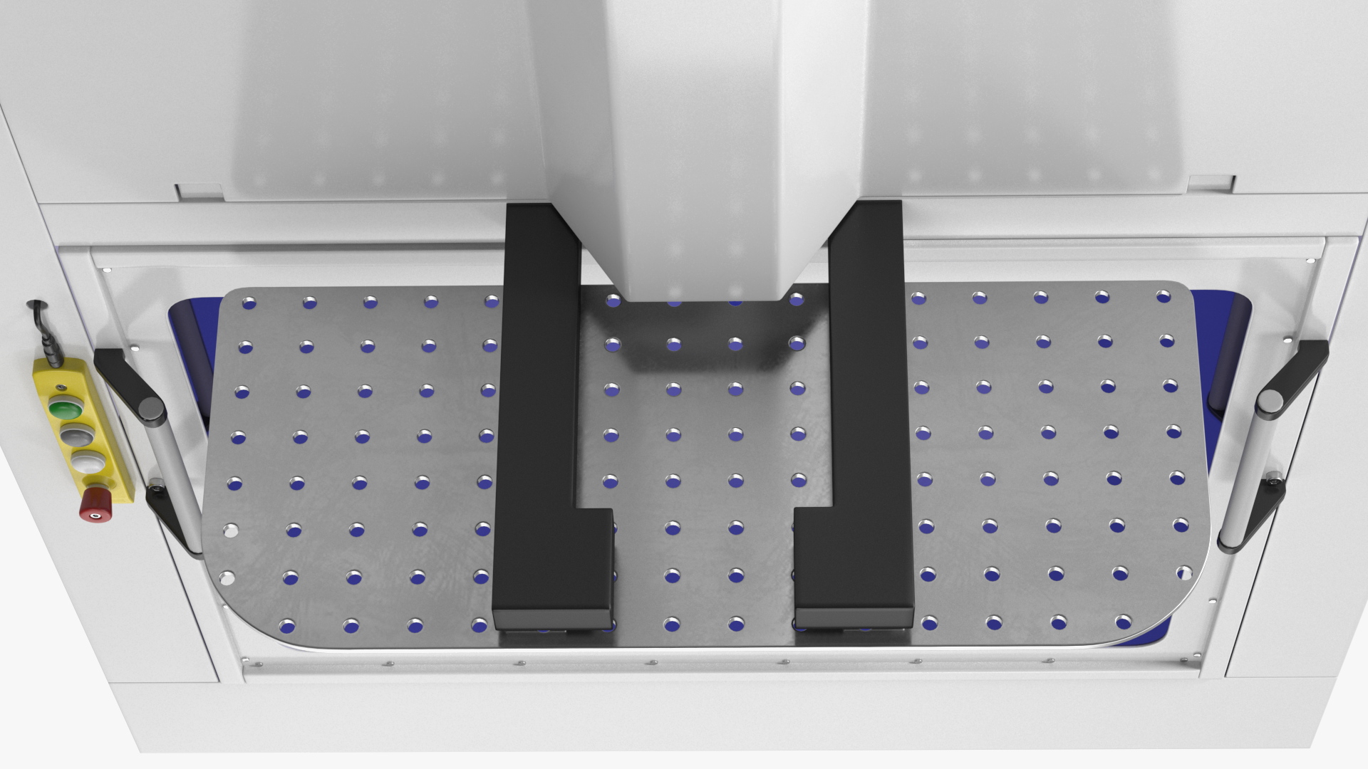 Enclosed Compact Robotic Welding Cell Rigged 3D model