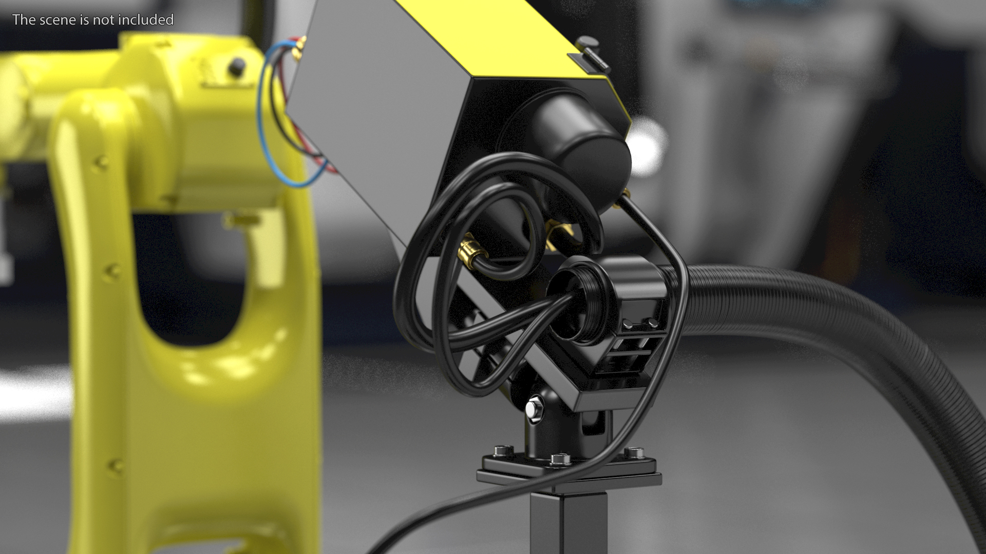 Enclosed Compact Robotic Welding Cell Rigged 3D model