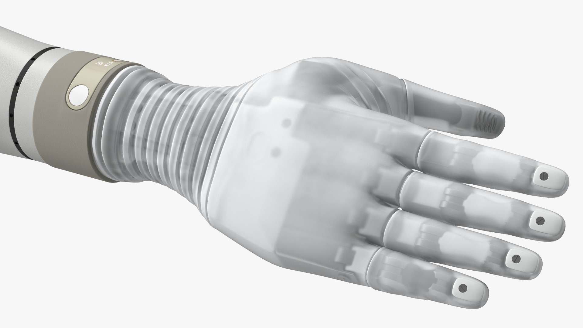 3D Bionic Arm Deka Rigged for Maya