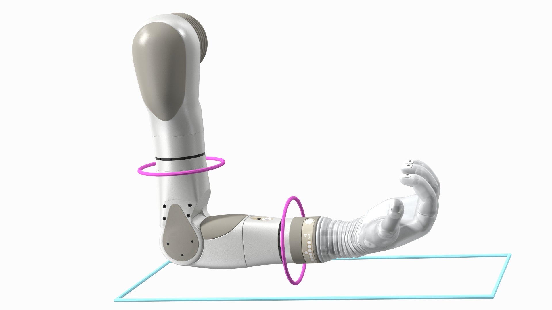 3D Bionic Arm Deka Rigged for Maya