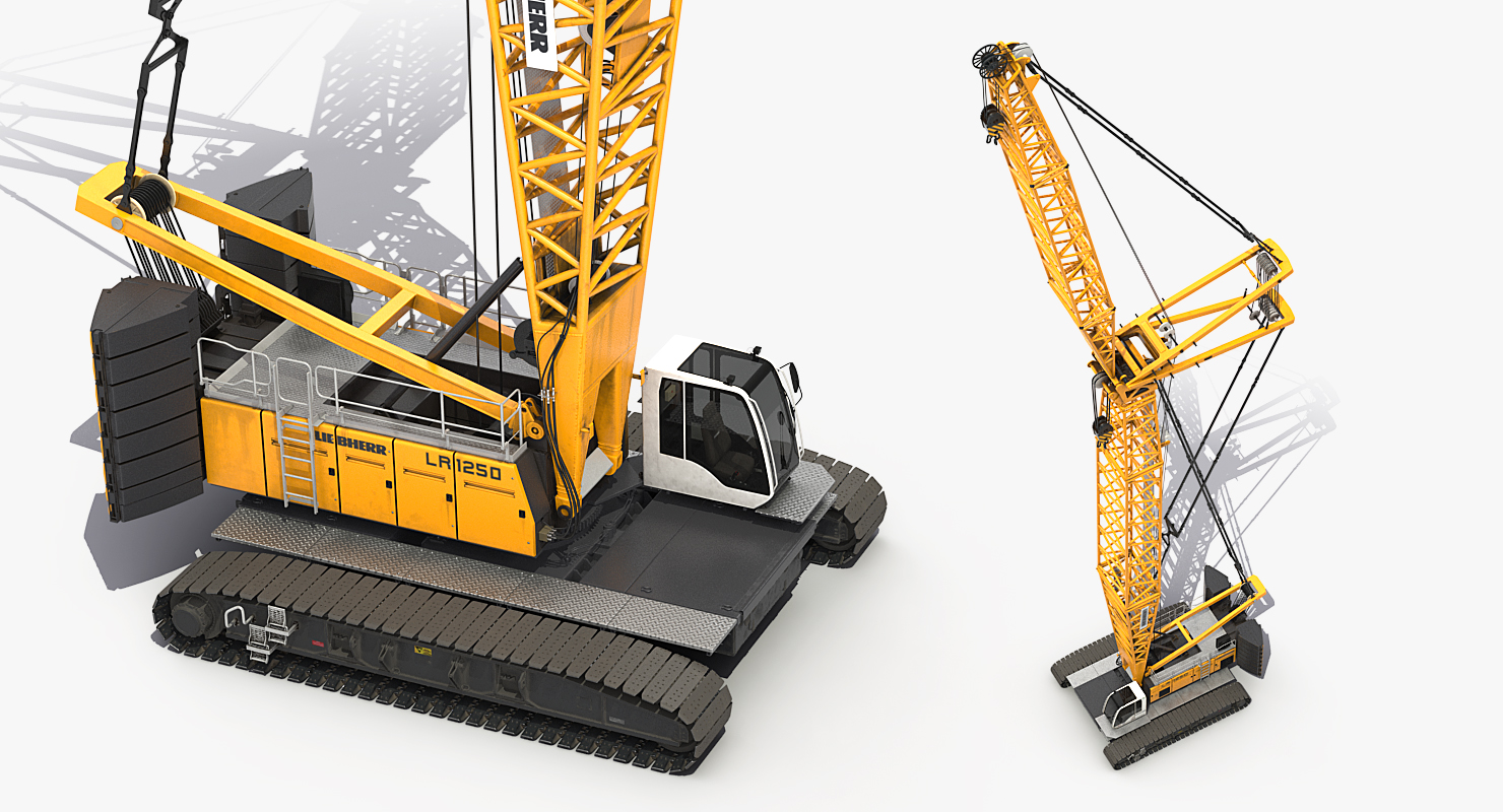 Crawler Crane Liebherr LR1250 3D model