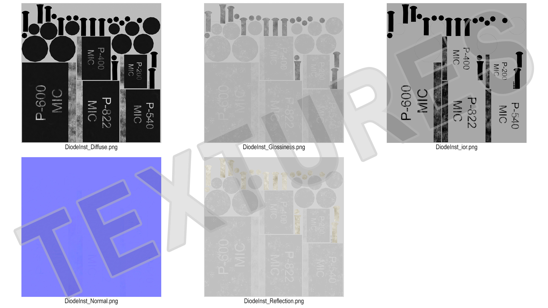 3D model Axial Rectifier Diodes Soldered Set