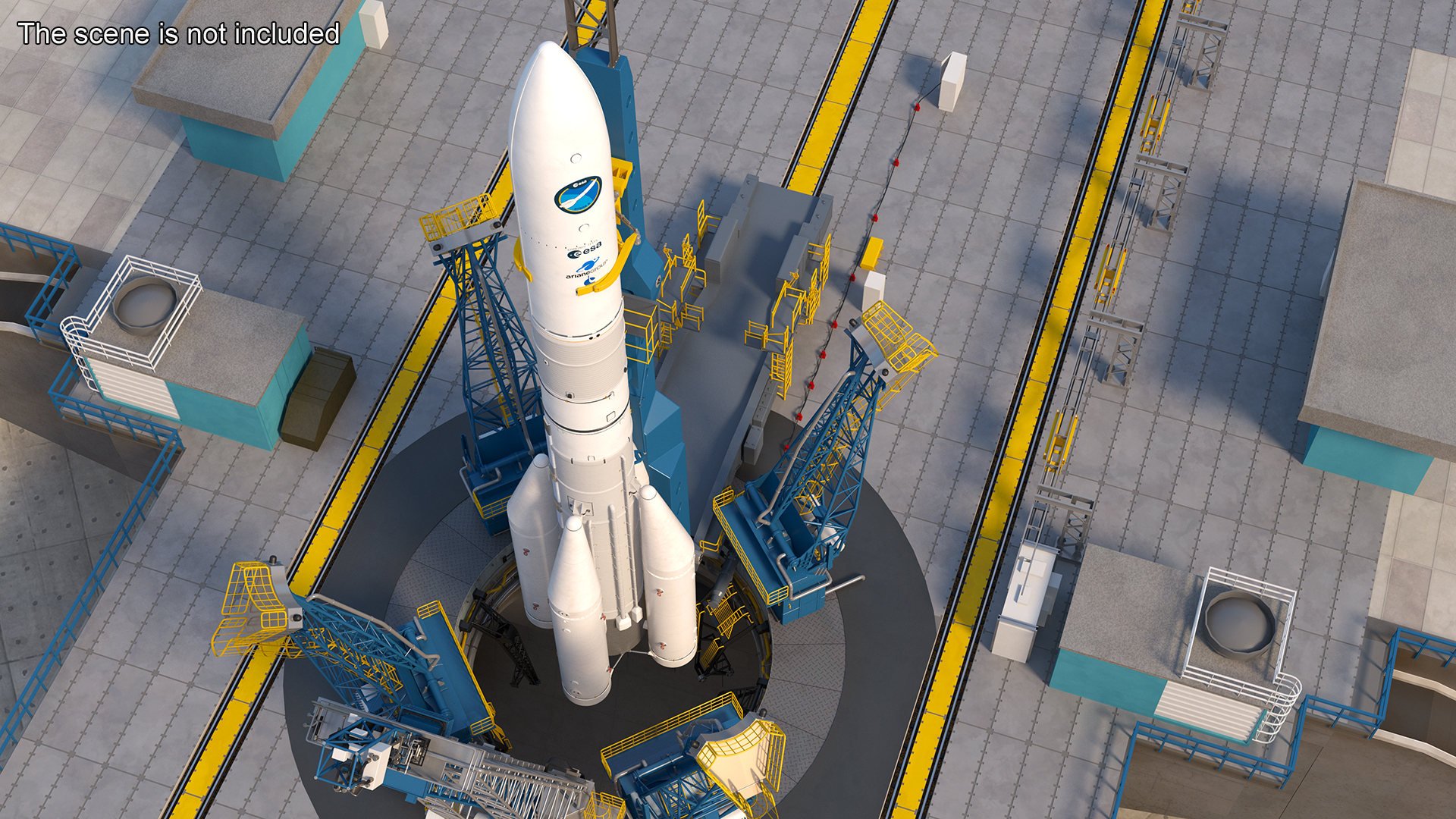 3D European Ariane 6 Launch Vehicle A64