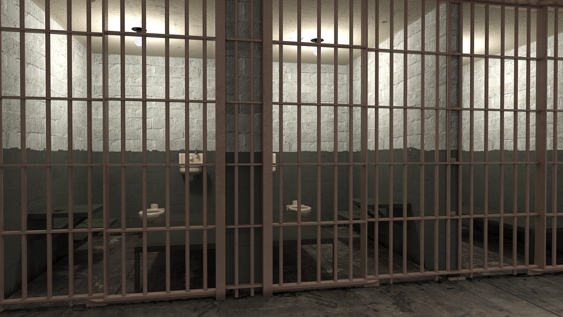 Alcatraz Block Cellhouse 3D model