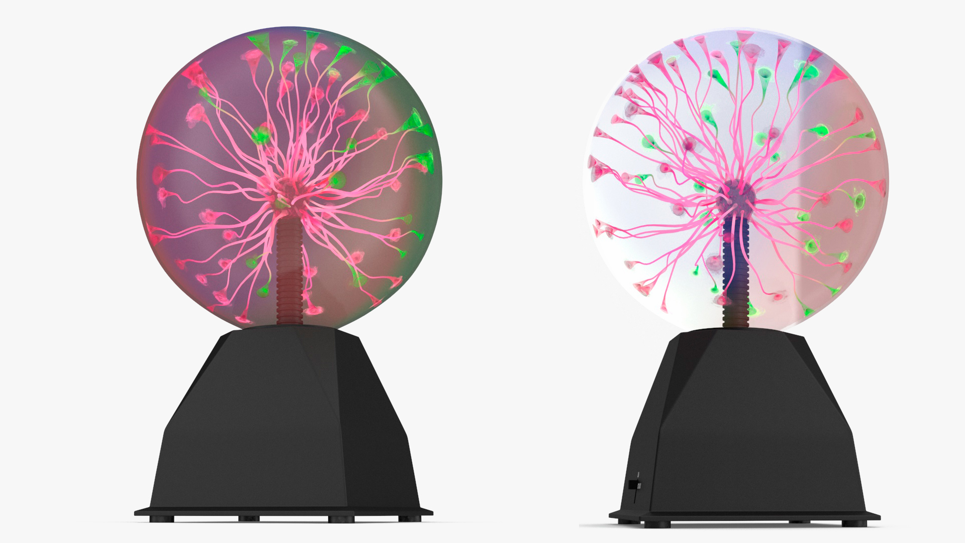 3D model Plasma Ball Table Lamp Colored