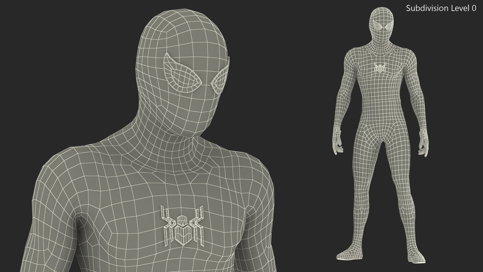 Spider Man Standing Pose 3D model