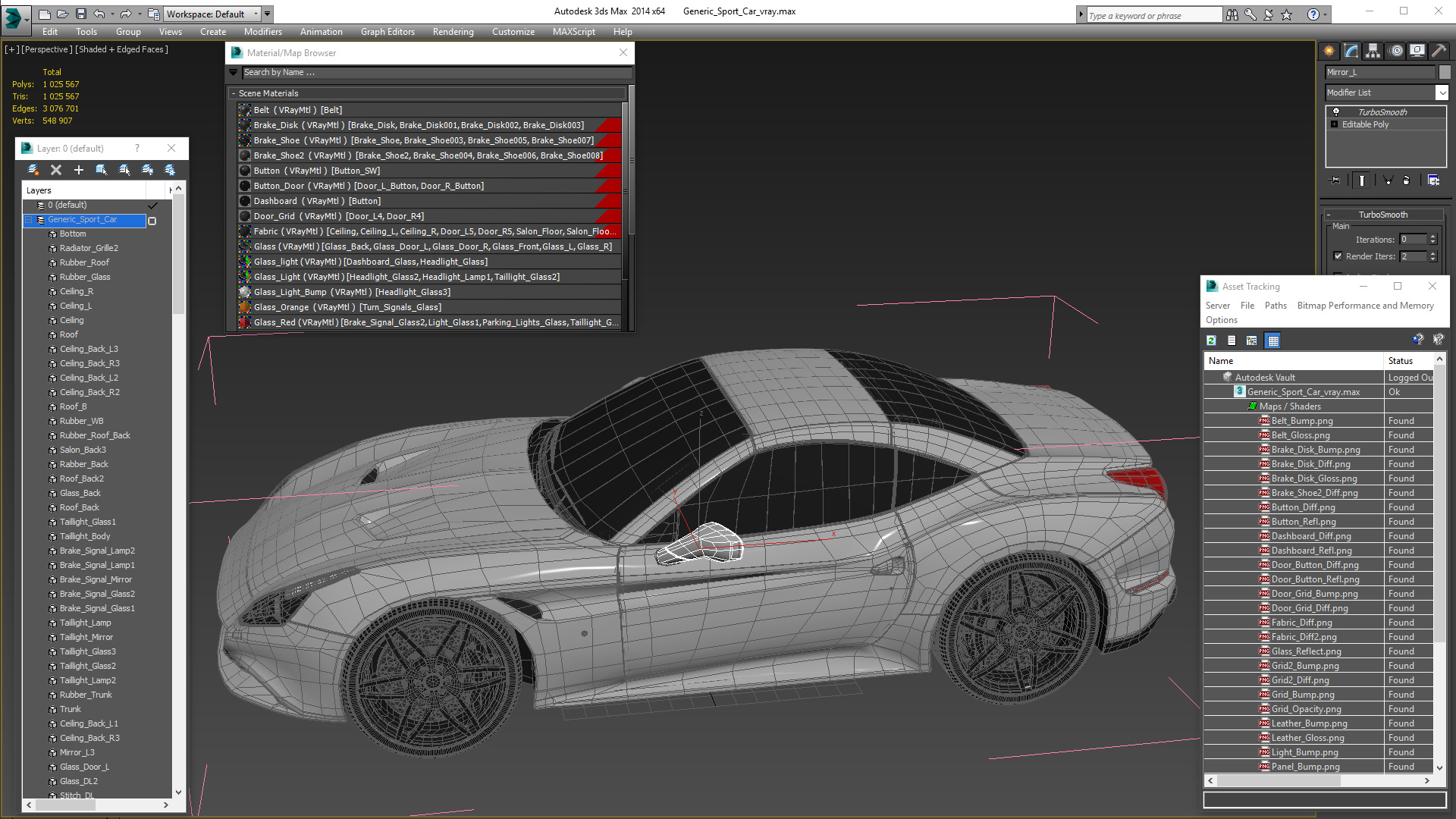 Generic Sport Car 3D