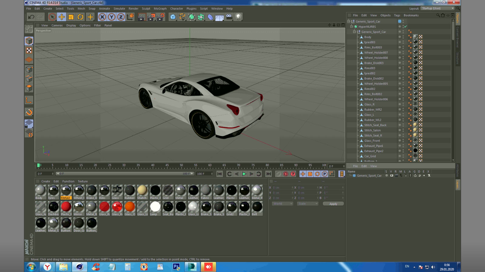 Generic Sport Car 3D