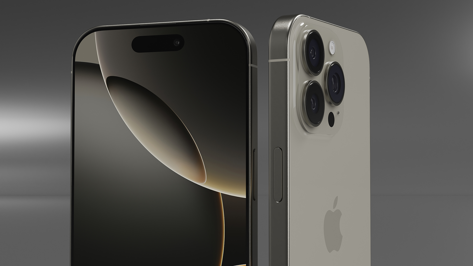 3D Apple IPhone 16 Pro Natural Titanium