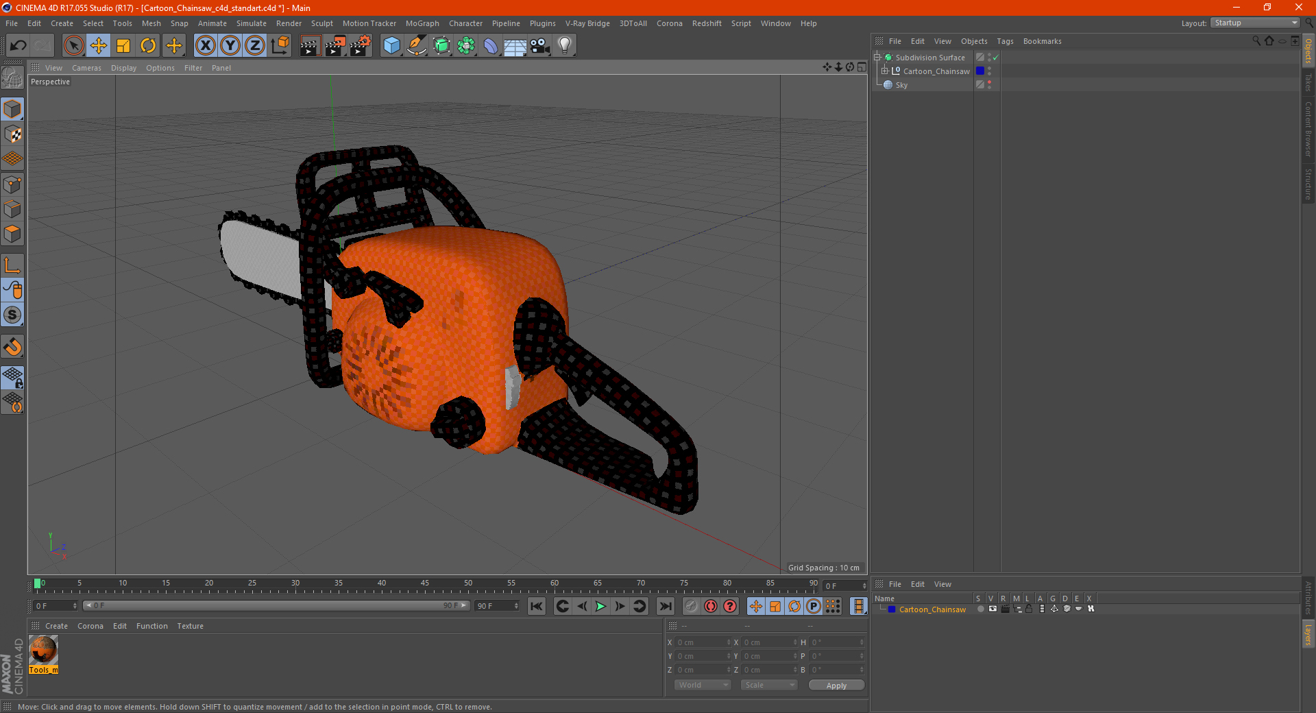 3D Cartoon Chainsaw