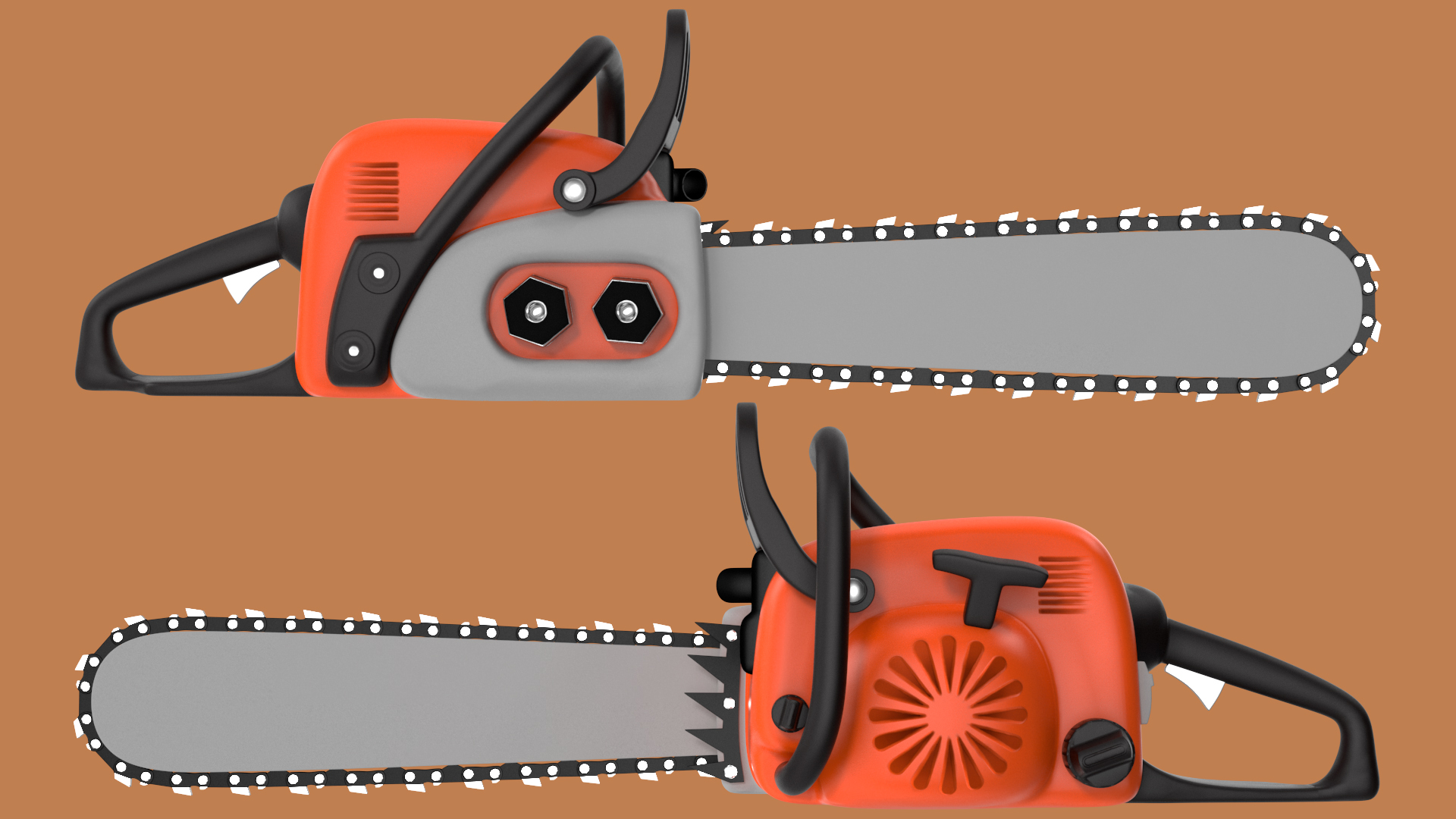 3D Cartoon Chainsaw