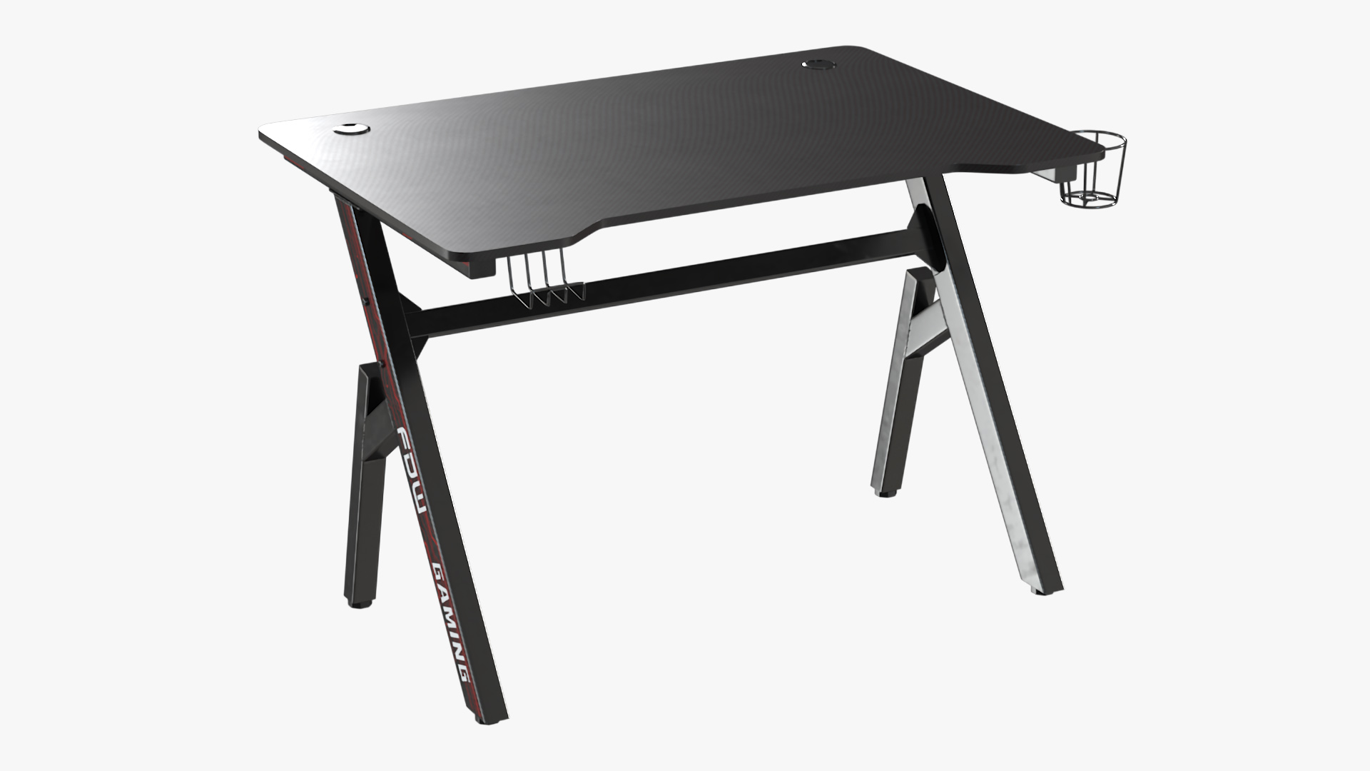 3D model Streamer Working Table with PC