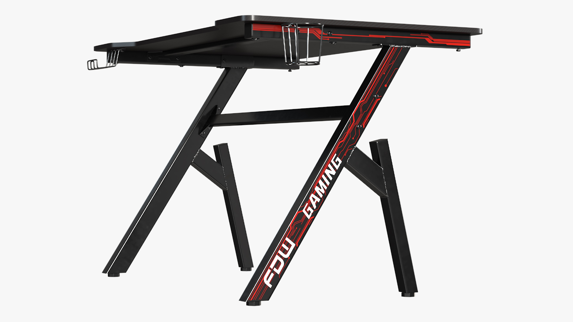 3D model Streamer Working Table with PC