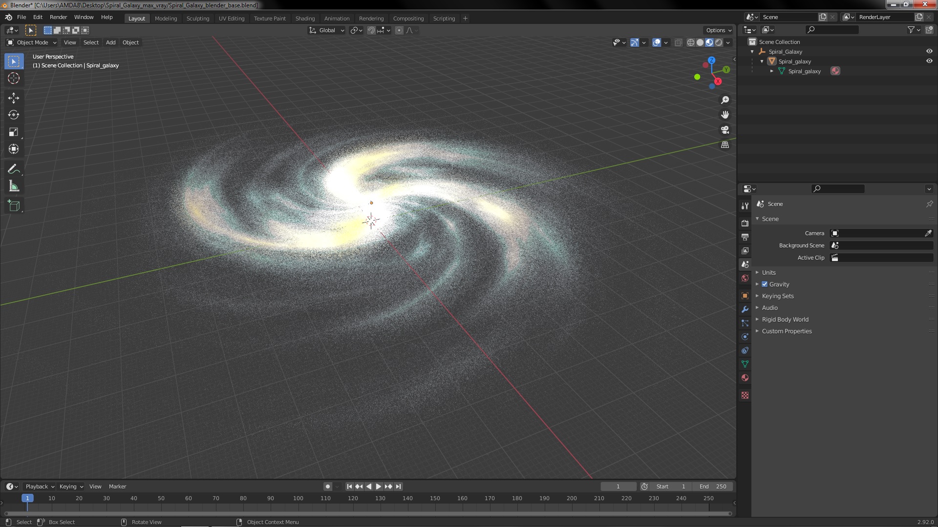 3D Spiral Galaxy model