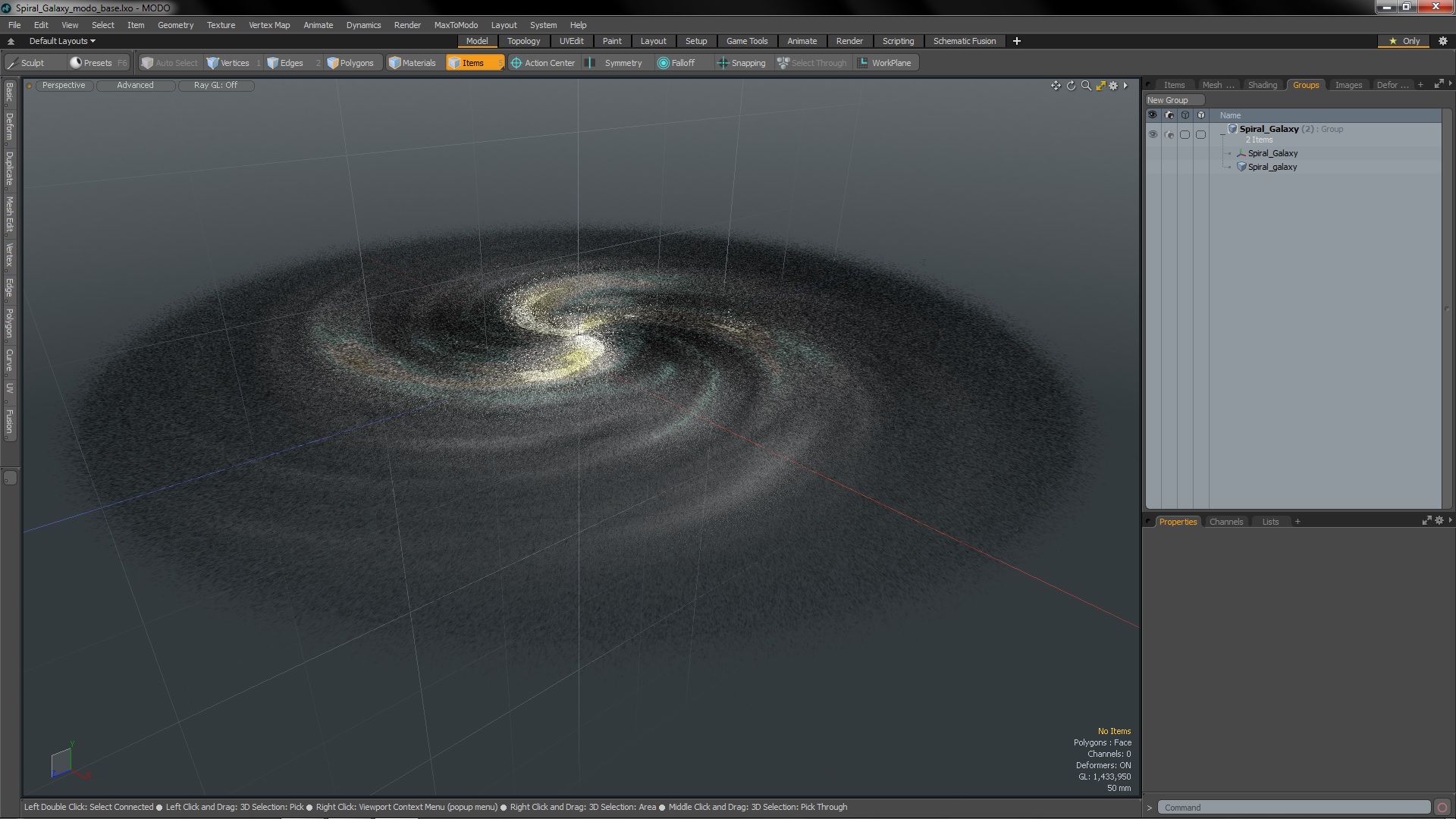 3D Spiral Galaxy model