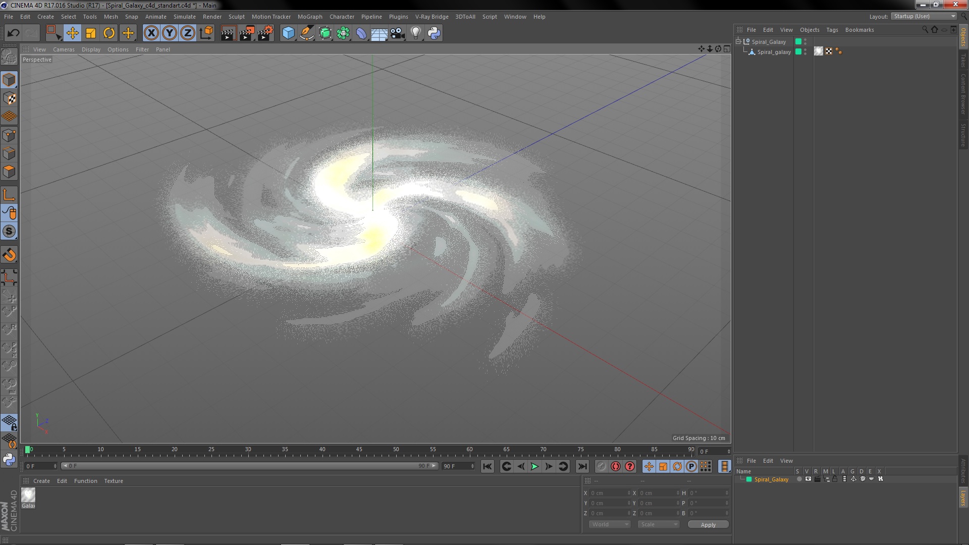 3D Spiral Galaxy model